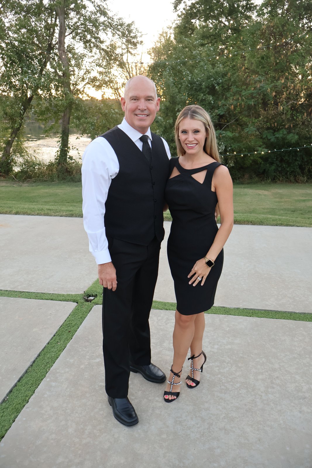 Couple posing at the gala