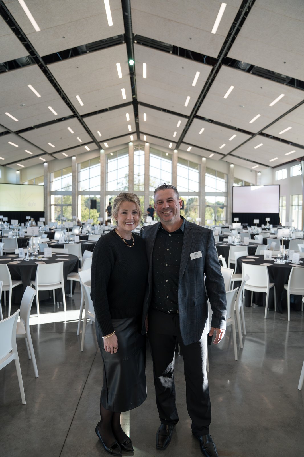 Guests inside the event center