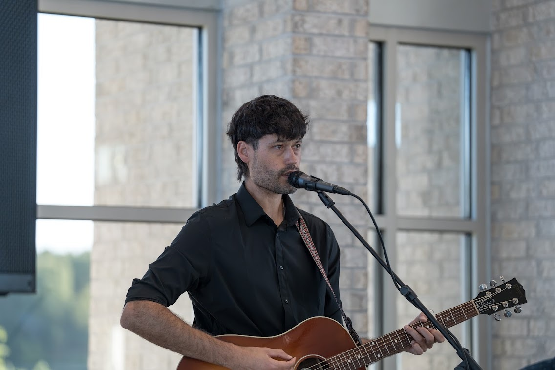 Musician performing at the gala