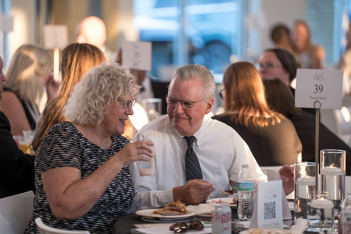 Guests enjoying the evening