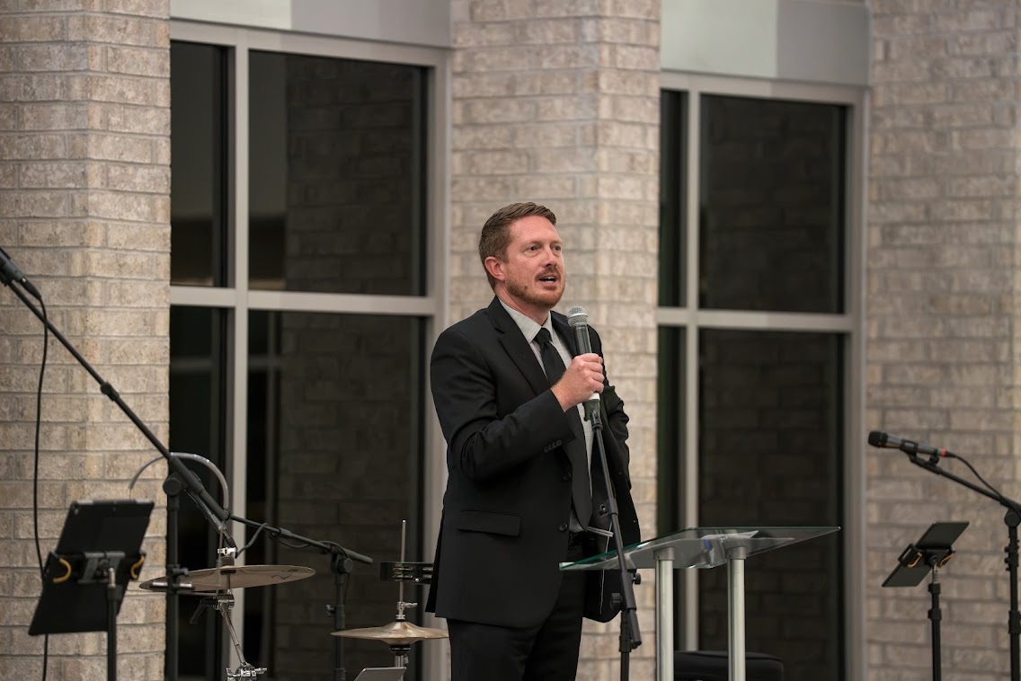 Speaker addressing the gala