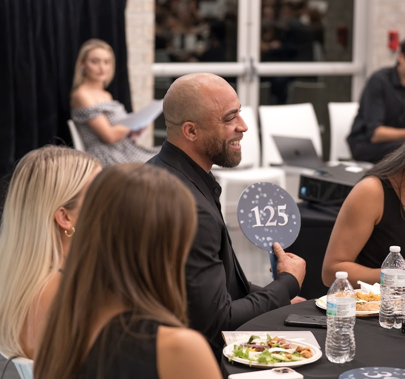 Guests at dinner