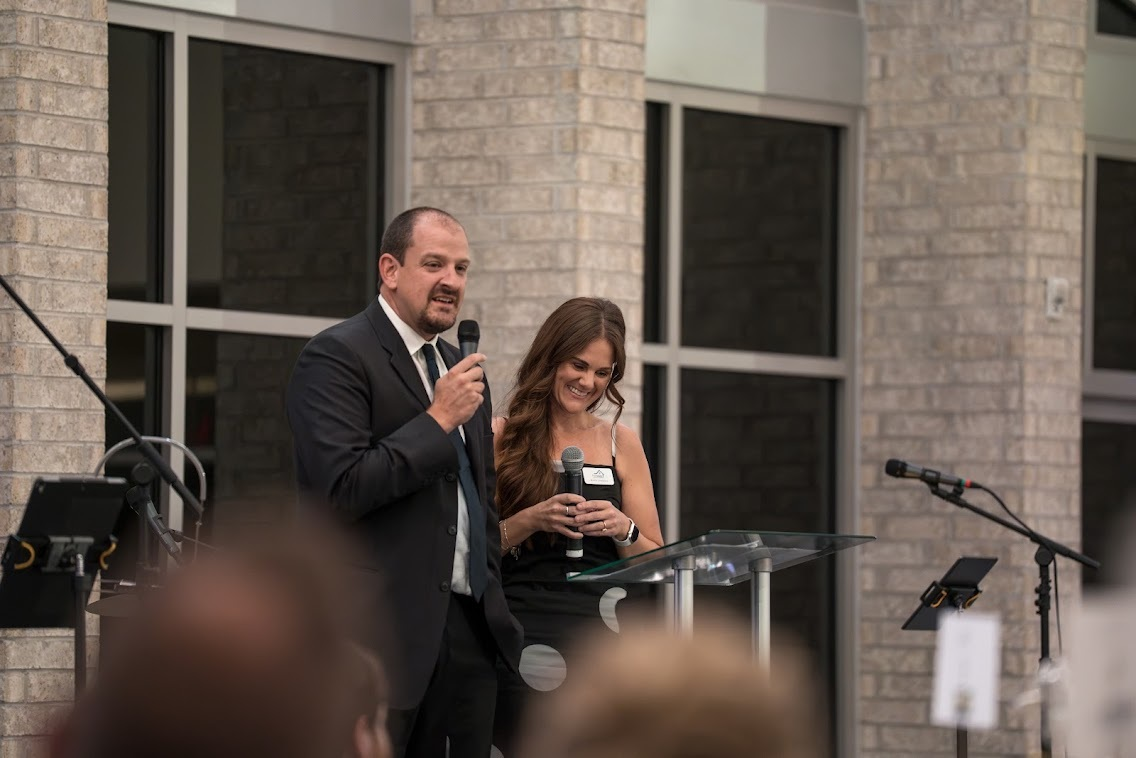 Speakers on stage at the gala
